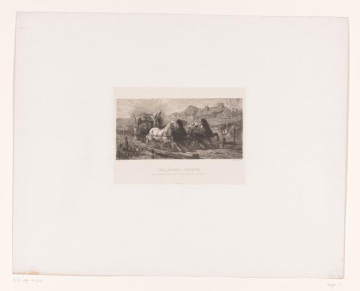 Cart Drawn by Six Horses