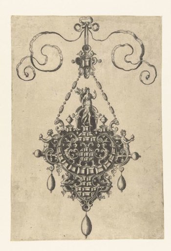 Pendant with a goddess holding a laurel branch