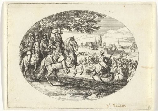 Siege of a city by Louis XIV, King of France