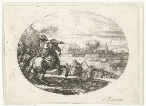 Siege of a city with city walls