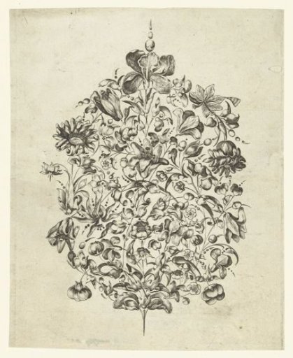 Goldsmith's bouquet with flowers and leaves