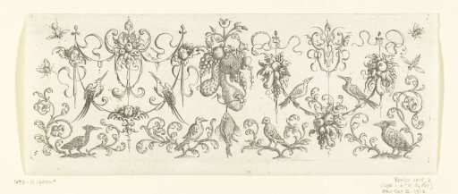 Garlands with fruit and cherubs