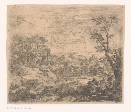 Landscape with a fisherman