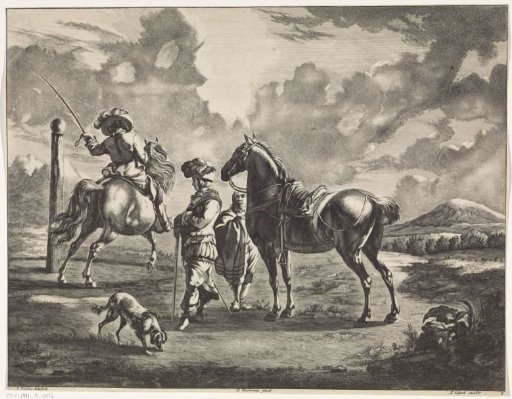 Landscape with Two Horses