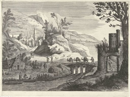 Italian Landscape with a View of a Town