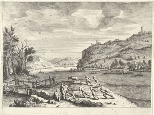 Italian Landscape with Fishermen
