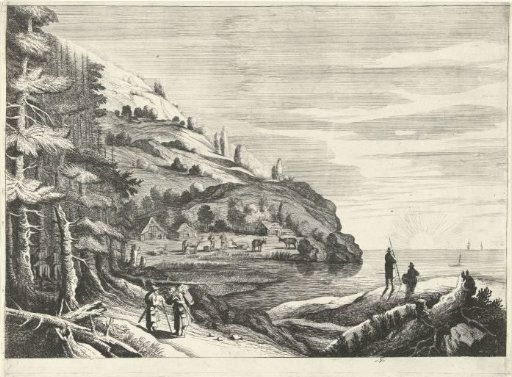 Italian Landscape by the Sea