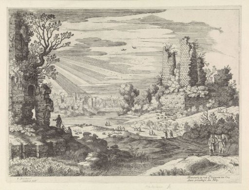 Italian landscape with Tobias and the Angel