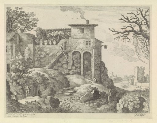 Italian Landscape with an Inn