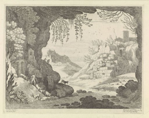 View of a Landscape from a Cave
