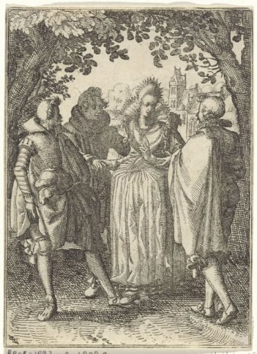 Woman and Three Men