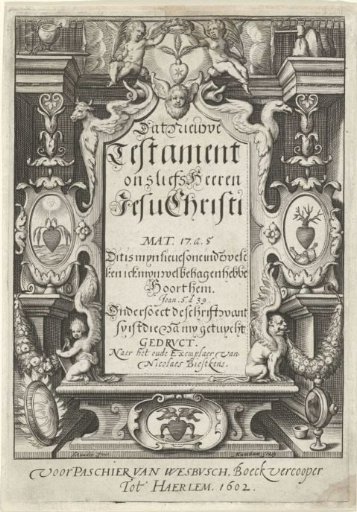Title page for: The New Testament of our dear Lord Jesus Christ, 1602