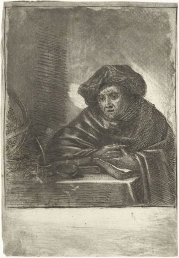 Scholar in his study