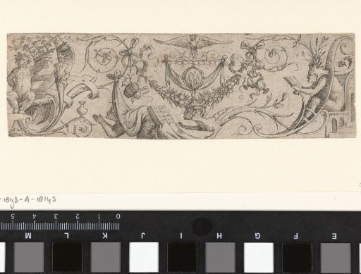 Ornament with Bacchus and a kneeling woman