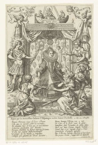Allegory in honor of Isabella Clara Eugenia after the shooting of the parrot in 1615