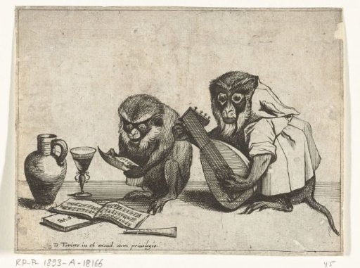 Two Apes Making Music