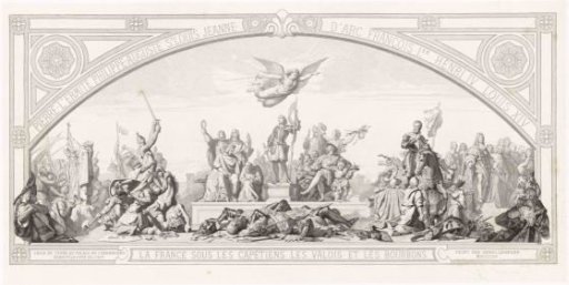 Decoration of the Throne Room in "Le Luxembourg: La France sous les Chrétiens, les Valois et les Bourbons", after Lehmann