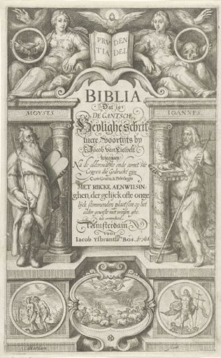Title page for: Biblia Dat is de gantsche heylige schrift, 1616