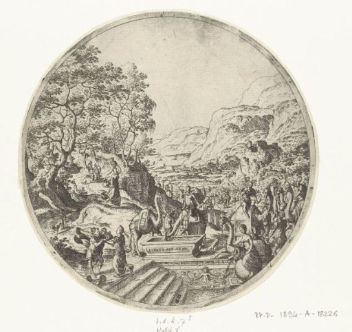 Eliezer and Rebekah at the well