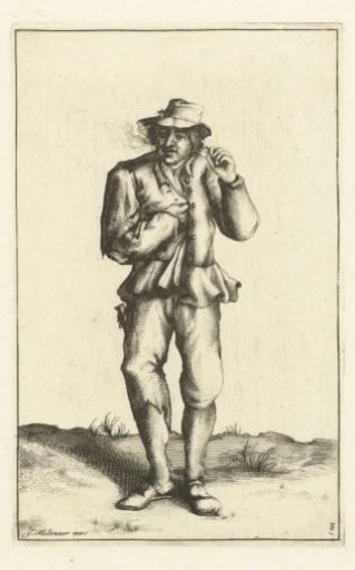 Peasant smoking a pipe