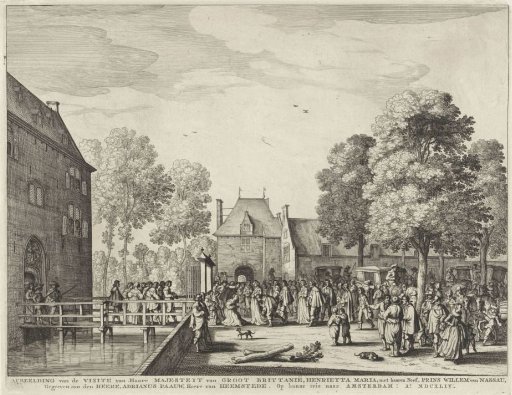 Visit of Queen Henrietta Maria to Adriaen Pauw at the Castle in Heemstede, 1642