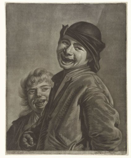 Two laughing boys