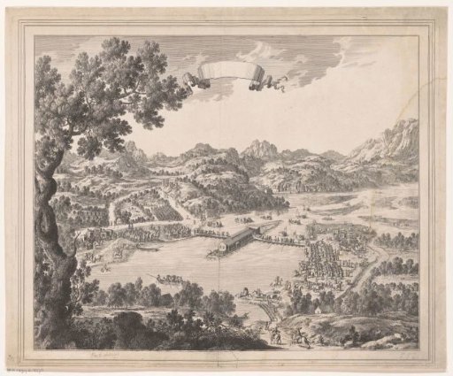 Peace conference on Île des Faisans with Kings Louis XIV and Philip IV