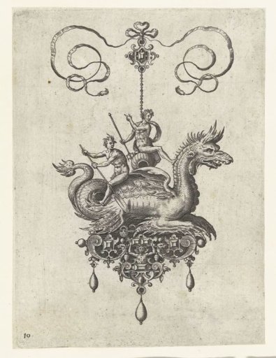 Pendant with a sea dragon