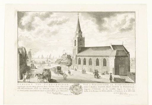 View of the Old Church in Scheveningen