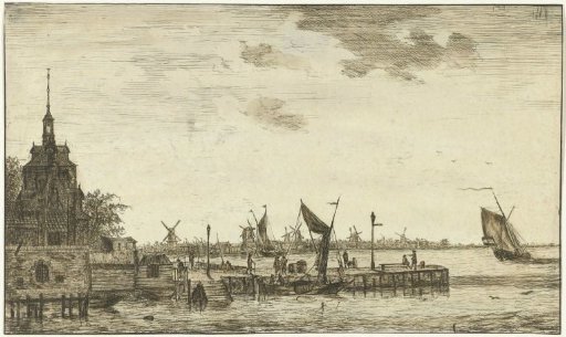 Harbour view of the Oude Hooft at Rotterdam