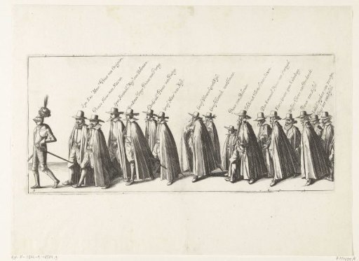 The funeral procession (plate 9), 1623
