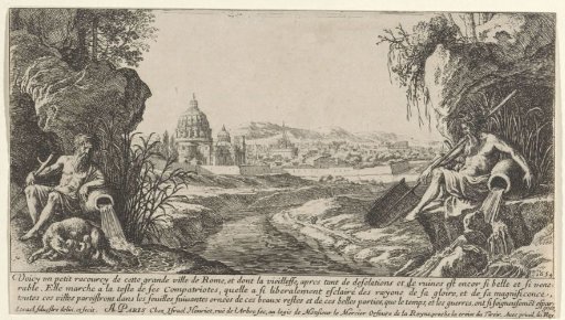 View of Rome with Two River Gods