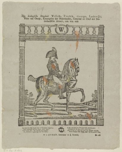 His Royal Highness Willem Frederik, George, Louis, / Prince of Orange, Crown Prince of the Netherlands, General and Chief of the / Dutch Army, etc. etc. etc.