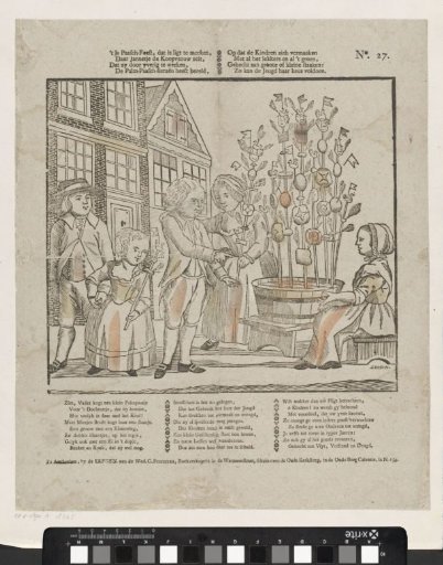 It is Easter, which is easily recognized, / Where Jannetje the shopkeeper says (...)