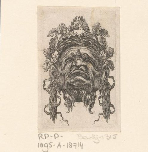 Mask with oak leaves