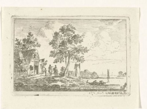 Landscape with an Inn and a River
