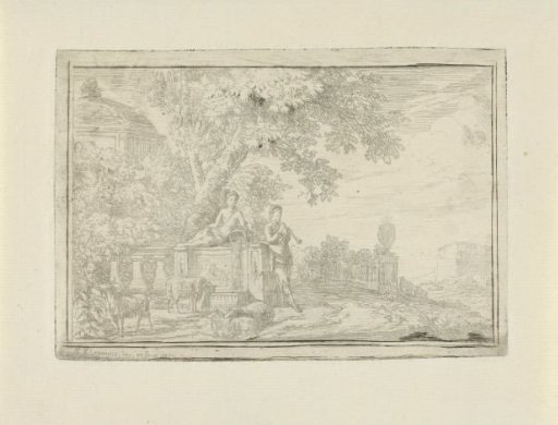 Arcadian Landscape with a Shepherd by a Spring