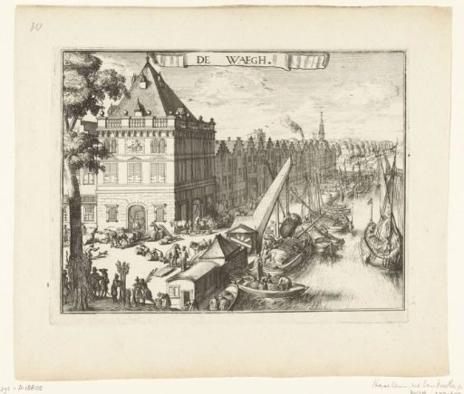 View of the Waag in Haarlem
