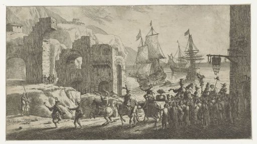 Masquerade at a harbour