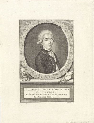 Portrait of Diederik Johan van Hogendorp van Hofwegen
