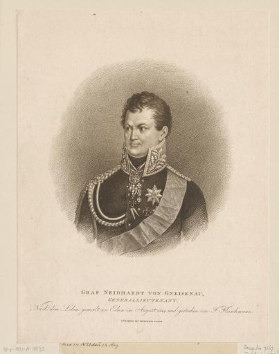 Portrait of August Wilhelm Antonius Neidhardt, Count of Gneisenau