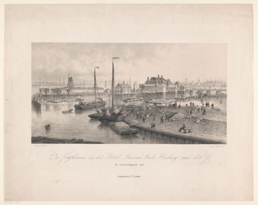 View of the Nieuwe Stadsherberg in Amsterdam