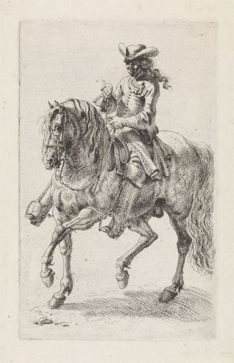Rider Making His Horse Traverse to the Right