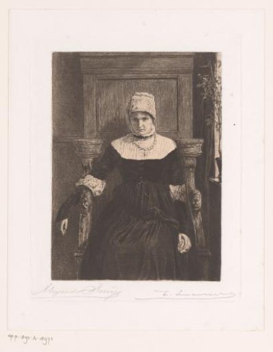 Portrait of an unknown lady, sitting at the window