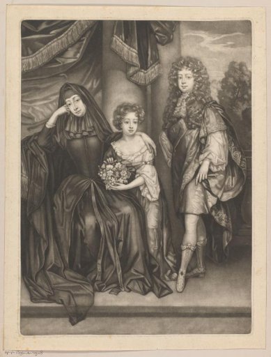 Portrait of Ann Scott, Duchess of Monmouth, and Her Two Sons