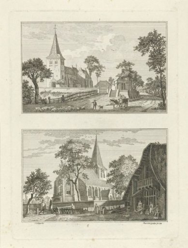 Village views at Hanselaer and Appeldorn, 1746