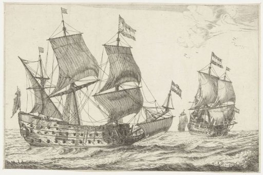 Two large warships