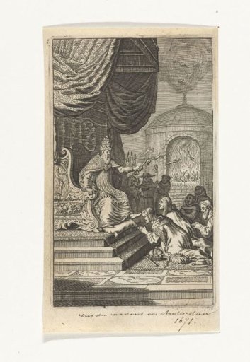 Secular Rulers Kneeling Before the Pope