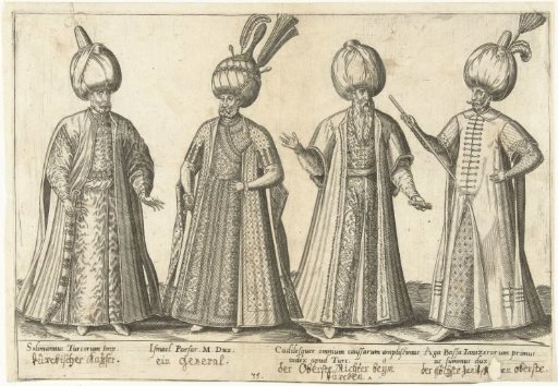 Costumes of Ottoman dignitaries around 1580