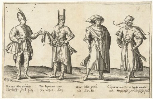 Costumes of Ottomans and Arabs around 1580